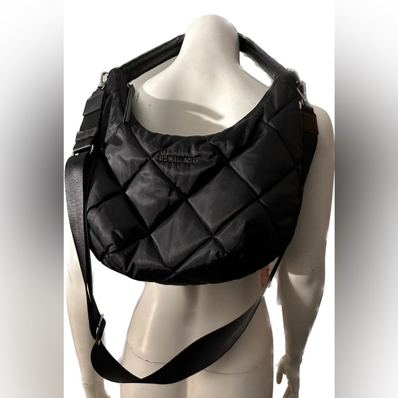 MZ Wallace Handbags - MZ WALLACE Quilted Bowery Shoulder Bag in Black $275